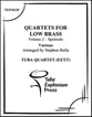Quartets for Low Brass #2 Spirituals Tuba Quartet EETT P.O.D. cover